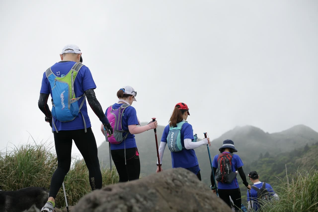 Group With Hiking Poles
