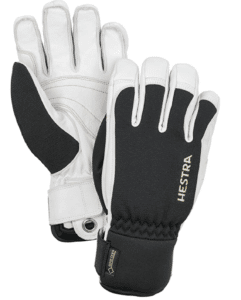 Hestra Army Leather Gore-TEX Short - Waterproof, Close Fitting 5-Finger Snow Glove for Skiing and Mountaineering