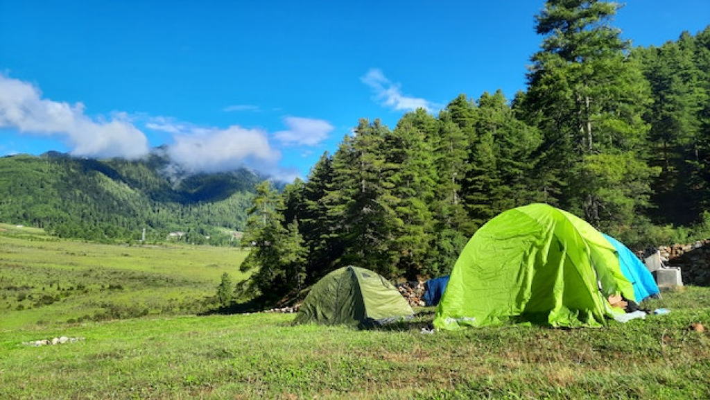 A campsite in Bhutan.